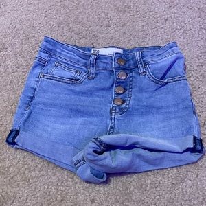 Light denim RSQ jean shorts, Size 0, Sunset Highrise
